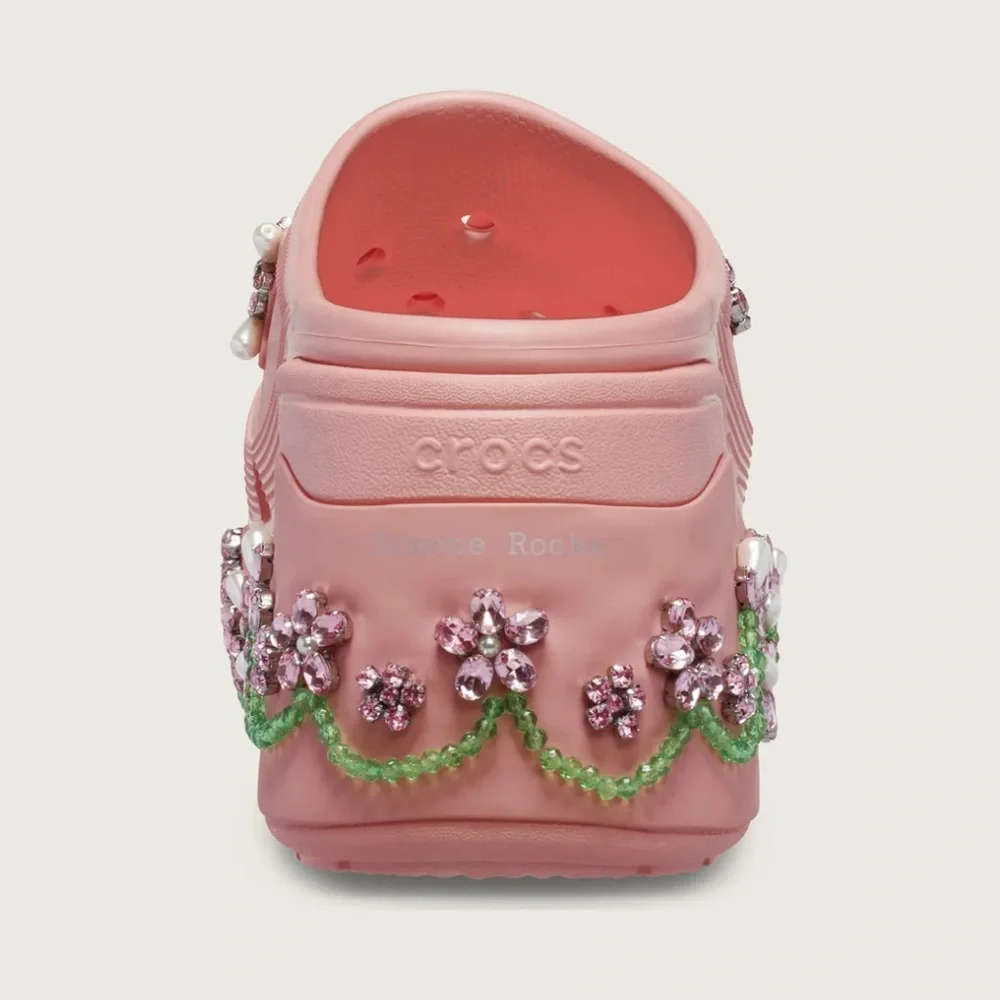 Simone Rocha Pink Embellished Mules - Picture 4 of 4